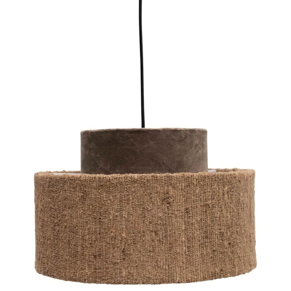 13-3/4" Round x 8-1/2"H Cotton Velvet & Boucle Pen